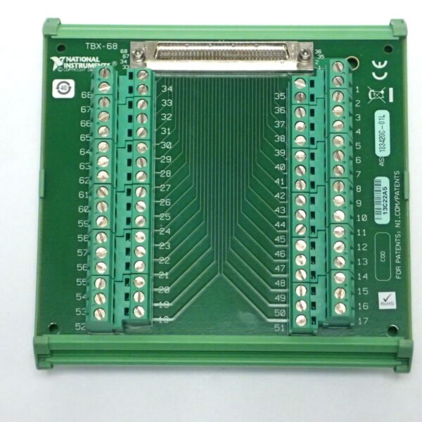 NATIONAL INSTRUMENTS TBX-68 TERMINAL BLOCK 183420C-01L 68-PIN SCSI to SCREW TERM