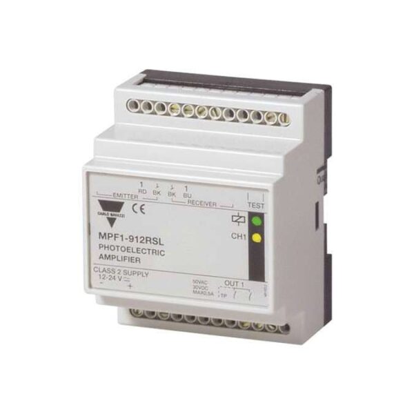 CARLO GAVAZZI MPF3-912RSL PHOTOELECTRIC AMPLIFIER MODULE, 12-24VDC 0,9W, CLASS 2