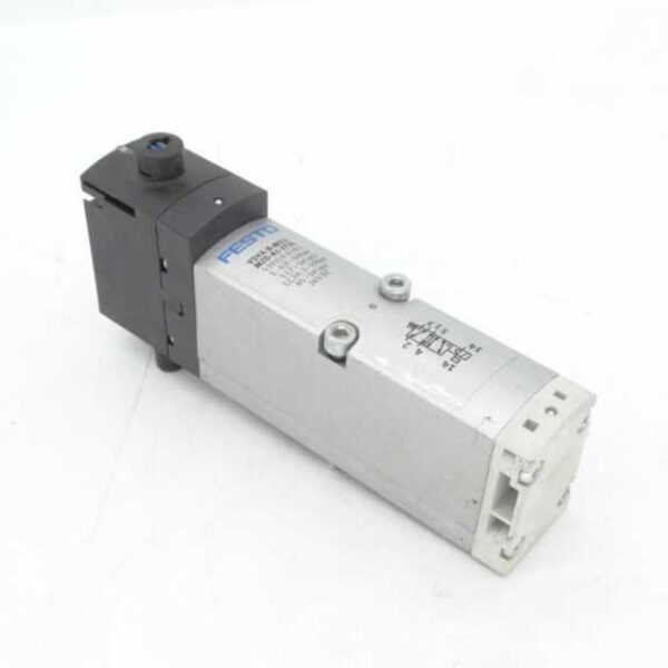 Festo VSVA-B-M52-MZD-A1-1T1L Solenoid Valve, ISO15407-2, 5/2, 26mm, ext pilot, 24VDC, 2.5m, LED