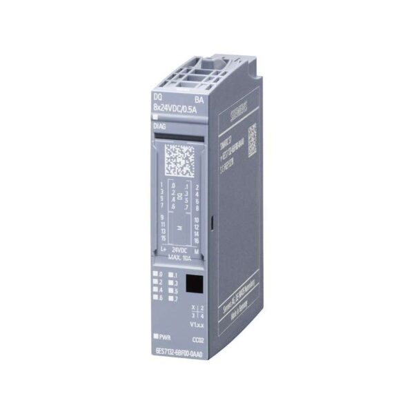 SIEMENS 6ES7 132-6BF00-0CA0 SIMATIC ET 200SP, digital output module, DQ 8x 24VDC/0.5A High Feature