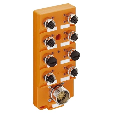 Lumberg Automation ASBSV 8/LED 5 ASB Series Sensor Box, M12, 8 port