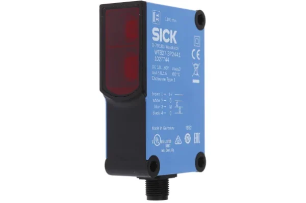 SICK WTB27-3P2441 Photoelectric Sensor, Proximity, Rectangular