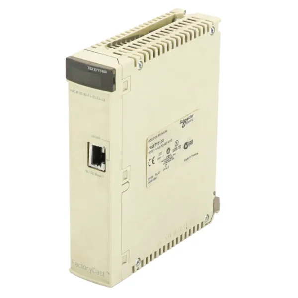 SCHEINDER TSXETY5103 EtherNet TCP/IP module, Modicon Premium, Modbus TCP, UNI-TELWAY, FactoryCast configurable, 530mA at 5VDC, 10Mbit/s