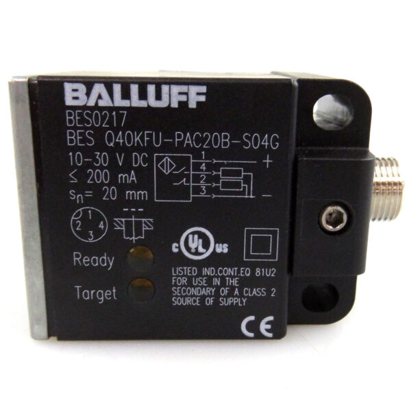 Balluff BES0217 Inductive Sensor,Rectangular,20mm Range