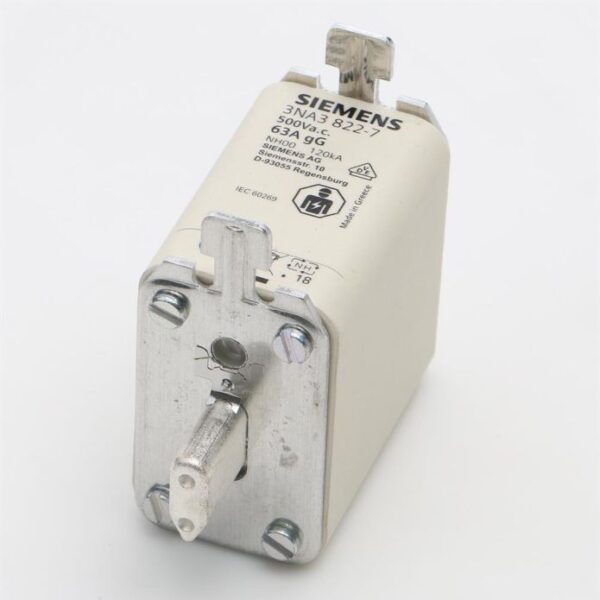 Siemens 3NA3824-7 80A NH Fuse, NH00, 500V ac
