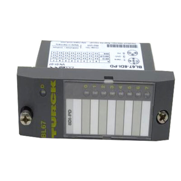 Turck BL67-8DI-PD Module, Electronic Diagniostic, 8 Digital Inputs, 24VDC, PNP, M6827205