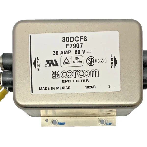 CORCOM 30DCF6 F7907 EMI Filter 30 Amp 80 V
