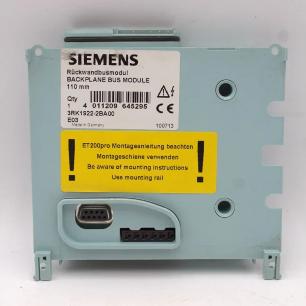 Siemens 3RK1922-2BA00 Backplane Bus Module